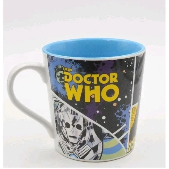 Doctor Who Mug Coffee Cup 2012 BBC Licensed Comic Style Whovian Collectible - Picture 2 of 7